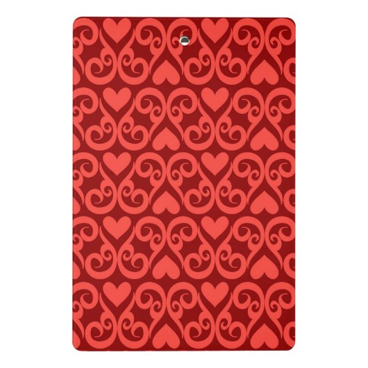 Valentinsgruß-Muster Mini Klemmbrett (Rückseite)