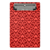 Valentinsgruß-Muster Mini Klemmbrett (Vorderseite)