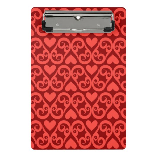 Valentinsgruß-Muster Mini Klemmbrett (Vorderseite)