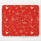 Valentinsgruß-Muster Mousepad (Vorne)