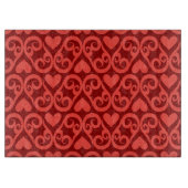 Valentinsgruß-Muster Schneidebrett (Vorderseite)