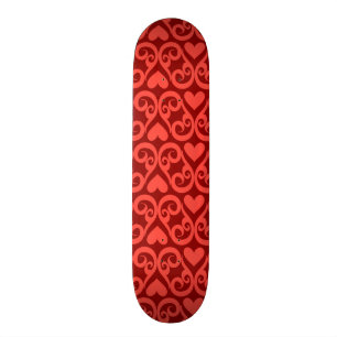 Valentinsgruß-Muster Skateboard
