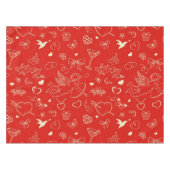 Valentinsgruß-Muster Tischdecke (Vorderseite (Horizontal))
