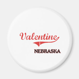 Valentinsgruß-Nebraska-Stadt-Klassiker Magnet