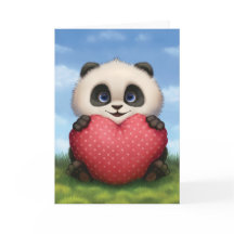 Valentinsgruß-Panda