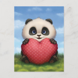 Valentinsgruß-Panda Feiertagspostkarte