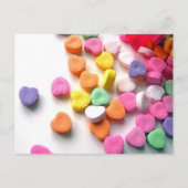 Valentinsgruß-Schatz-Süßigkeit Feiertagspostkarte (Vorderseite)