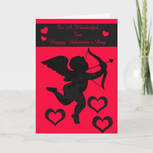 Valentinsgruß-Sohn-Karte Feiertagskarte (Vorderseite)