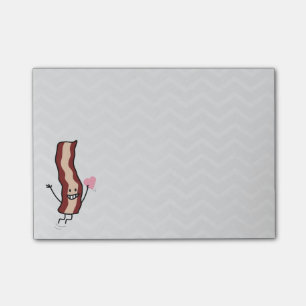 Valentinsgruß-Speck Post-it Klebezettel