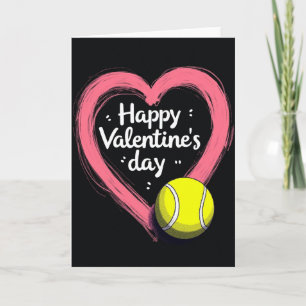 Valentinsgruß-Tennis-Liebeskarte Karte