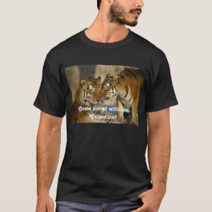 Valentinsgruß-Tiger T-Shirt