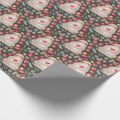 Valentinsgruß-Trägheits-Muster Geschenkpapier (Ecke)