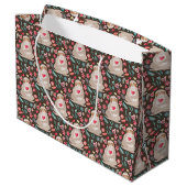 Valentinsgruß-Trägheits-Muster Große Geschenktüte (Rückseite Schrägansicht)
