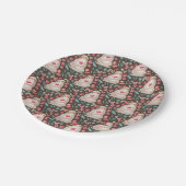 Valentinsgruß-Trägheits-Muster Pappteller (Schrägansicht)