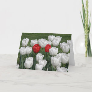 Valentinsgruß-Tulpen Feiertagskarte