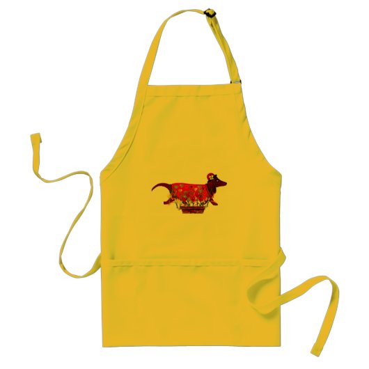 Valentinsgruß Weiner Hund Schürze (Vorne)