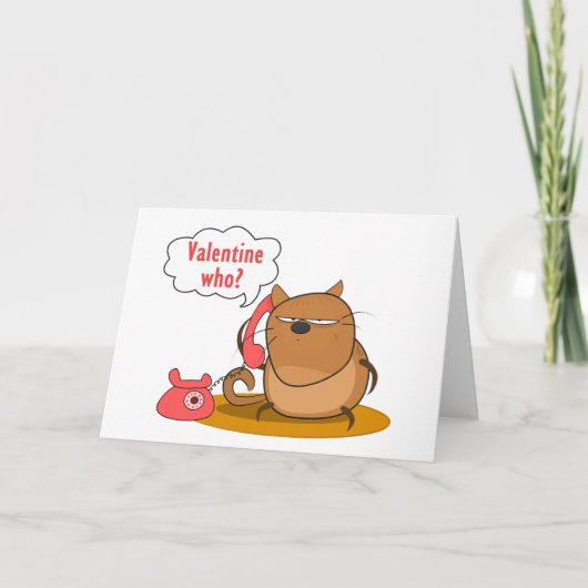 Valentinsgruß wer? feiertagskarte (Vorderseite)