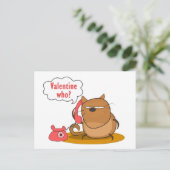 Valentinsgruß wer? feiertagspostkarte (Stehend Vorderseite)