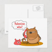 Valentinsgruß wer? feiertagspostkarte (Vorne/Hinten)