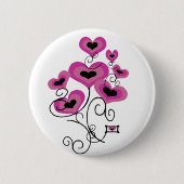 Valentinsgrußballonknopf Button (Vorderseite)