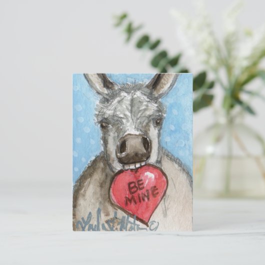 Valentinsgrußburro-Postkarte Feiertagspostkarte (Stehend Vorderseite)