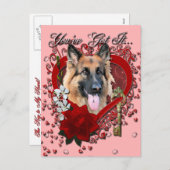 Valentinsgrüße - Schlüssel zu meinem Herzen - Feiertagspostkarte (Vorne/Hinten)