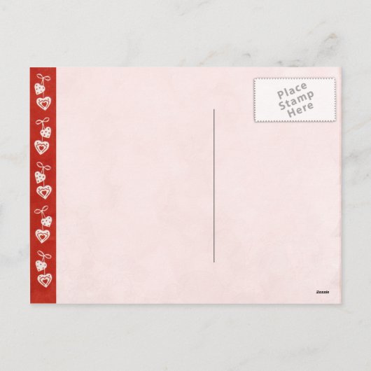 Valentinsgrußes für Kinder Feiertagspostkarte (Rückseite)