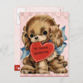 Valentinsgrußes für Kinder Feiertagspostkarte (Vorne/Hinten)