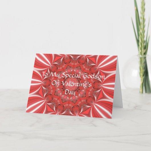 Valentinsgrußes für Patensohn-Karte Feiertagskarte (Vorderseite)