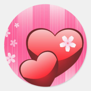 Valentinsgrußes Runder Aufkleber