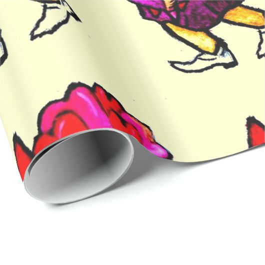 VALENTINSGRUSSgnome-Packpapier Geschenkpapier (Rolleneckpunkt)