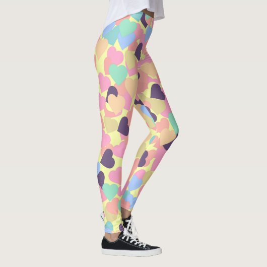 Valentinsgrußherzen Leggings (Rechts)