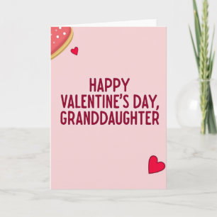 Valentinsgrußkarte für Enkelin Karte