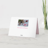 Valentinsgrußkätzchen-Grußkarte Karte (Rückseite)