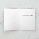 Valentinsgrußkuh Feiertagskarte (Innenseite)