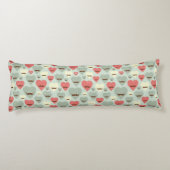 Valentinsgrußmuster mit Herzen und dem Schnurrbart Seitenschläferkissen (Rückseite)