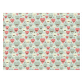 Valentinsgrußmuster mit Herzen und dem Schnurrbart Tischdecke (Vorderseite (Horizontal))