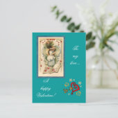 Valentinsgrußpostkarte Feiertagspostkarte (Stehend Vorderseite)