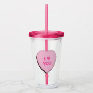 Valentinsherz Acryltrinkbecher