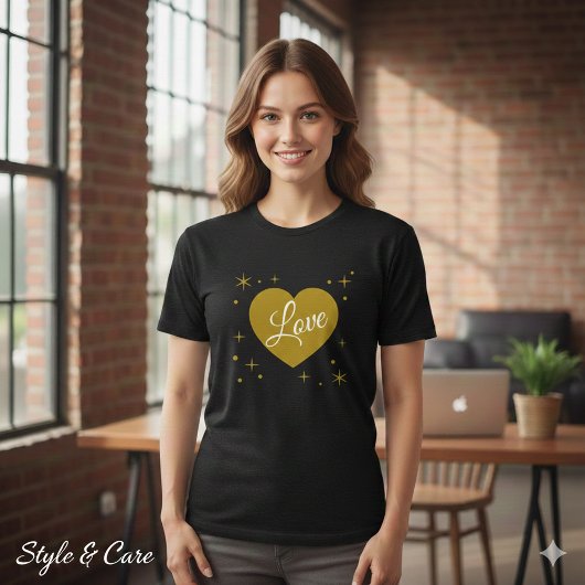 Valentinsherz-Grafikdesign Tri-Blend Shirt