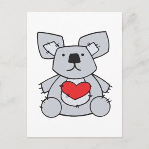 Valentinsherz Koala Bär Feiertagspostkarte