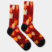 Valentinsherz-Muster Romantische Liebe Socken (Rechts)