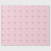 Valentinsherz-Muster-Wrap-Rolle Geschenkpapier (Flach)