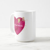 Valentinsherz-Tasse Kaffeetasse (Vorderseite Links)