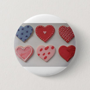 Valentinsherzen aus Keksen Button