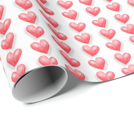 Valentinsherzen geschenkpapier (Rolleneckpunkt)