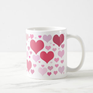 Valentinsherzen im Überfluss Kaffeetasse