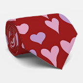 Valentinsherzen krawatte (Gerollt)
