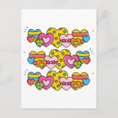 Valentinsherzen Postkarte (Vorderseite)