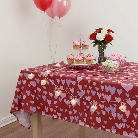 Valentinsherzen Tischdecke